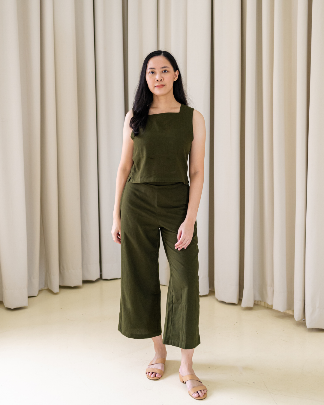 The Reversible Top - Moss