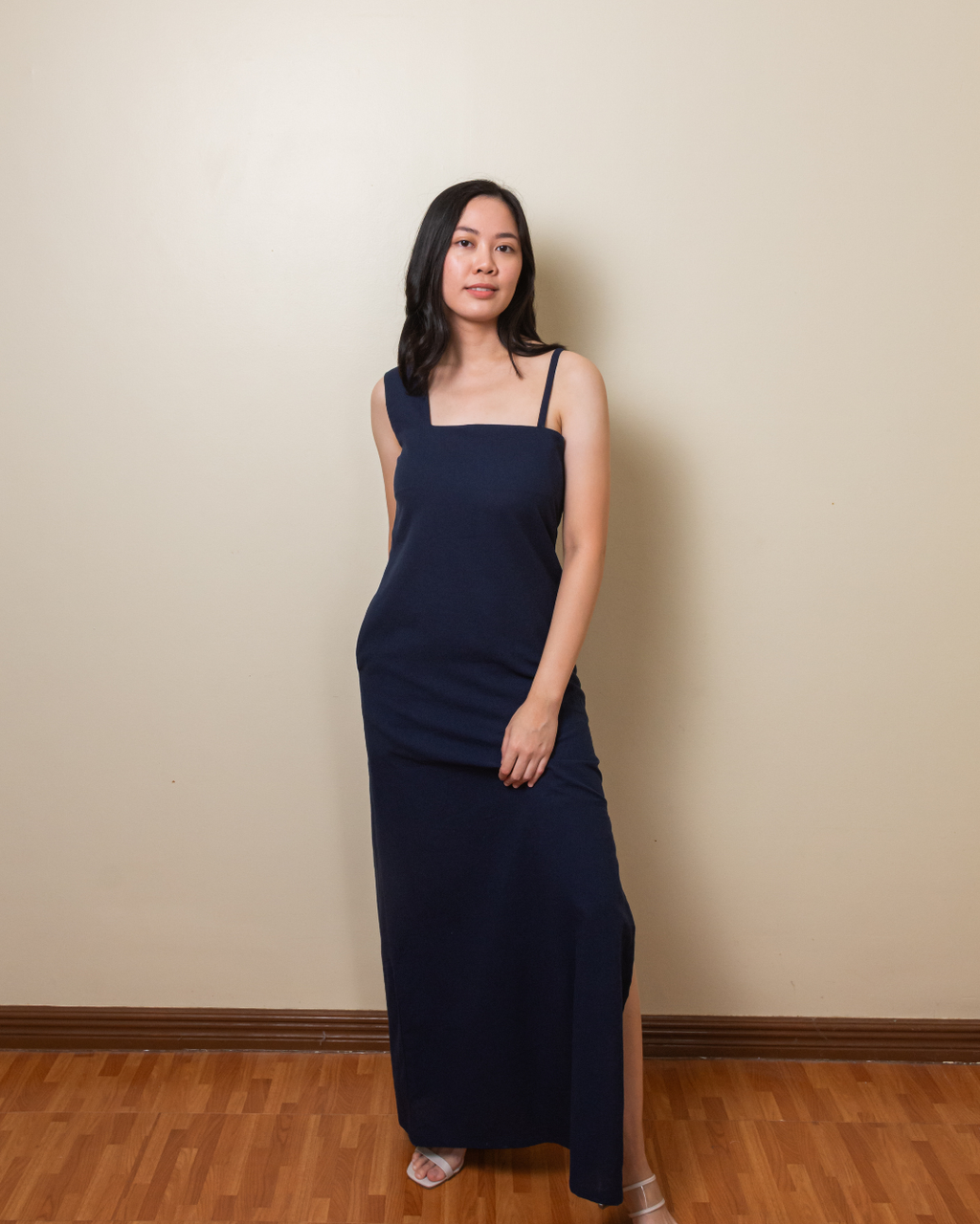 The Accent Strap Dress - Ink Blue