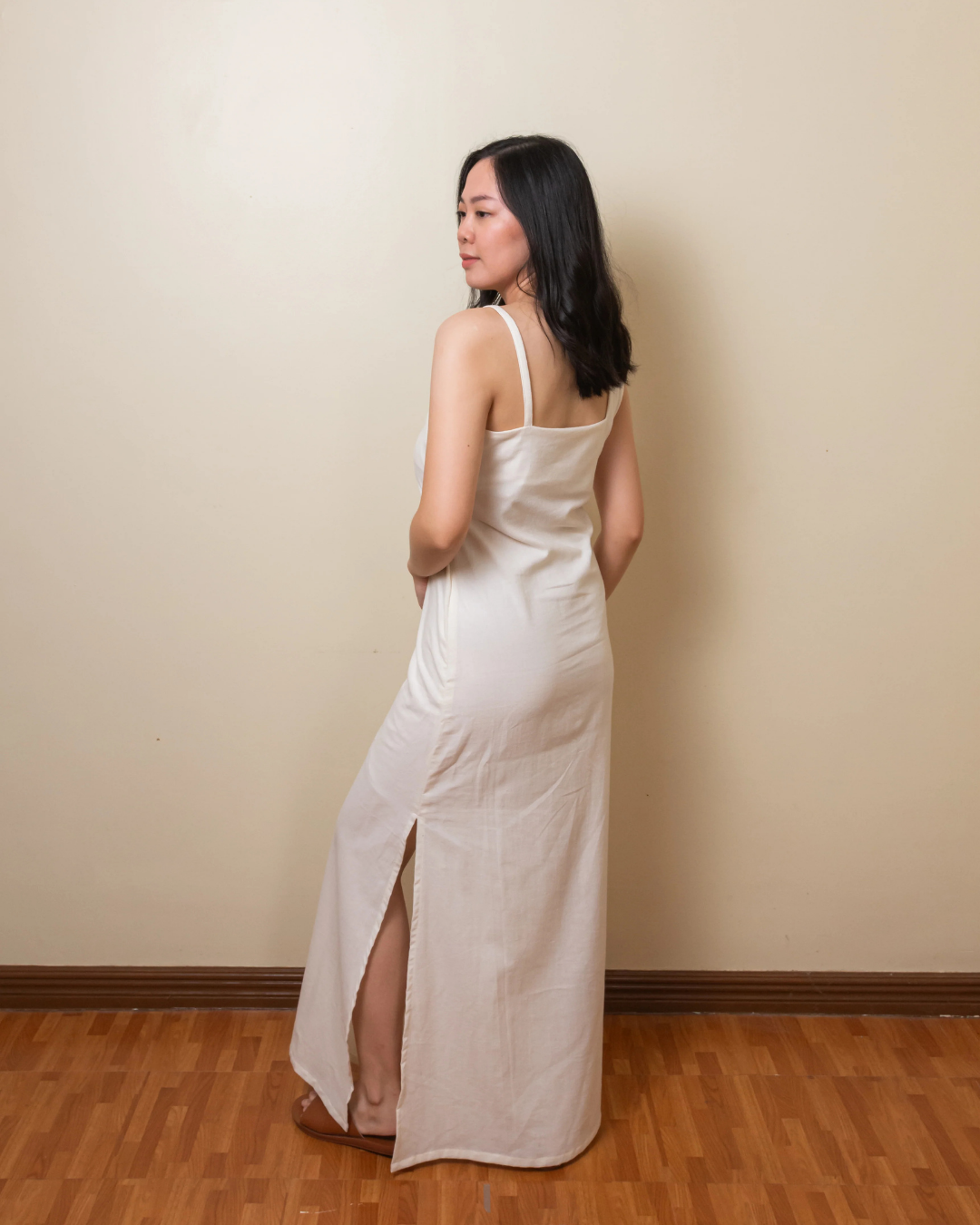 The Accent Strap Dress - Milk