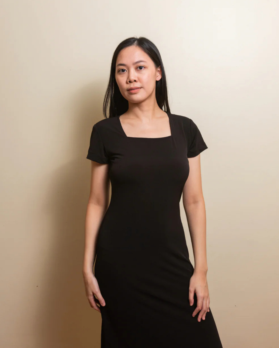 The Soft Flow Dress - Black