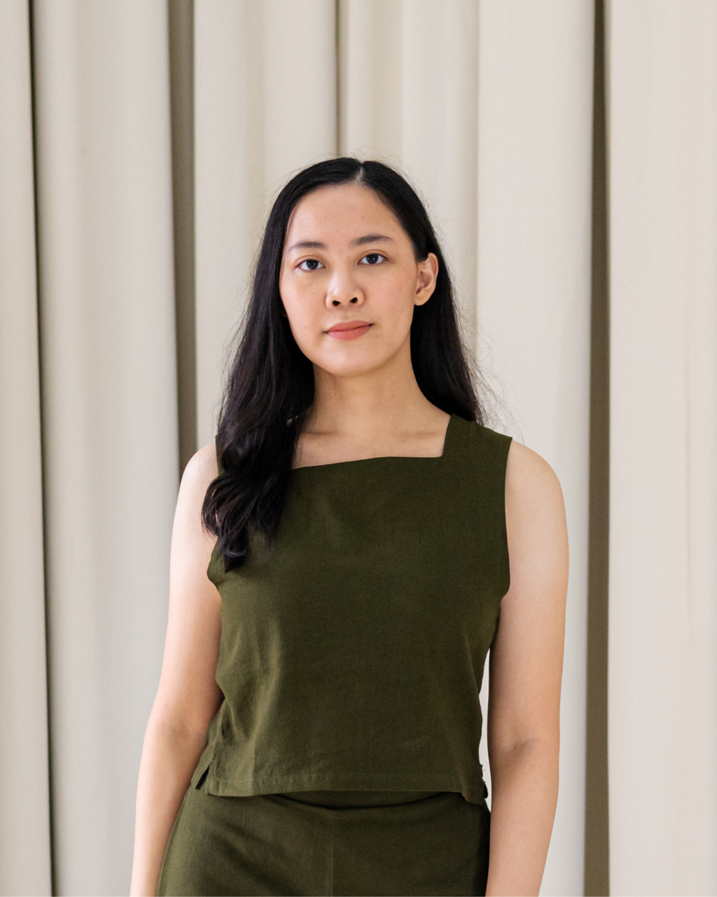 The Reversible Top - Moss